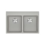 Franke Maris mrg 620-35-35 tl évier double cuve 76 cm aluminium fragranite