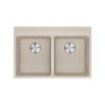 Franke Maris mrg 620-35-35 tl évier double cuve 76 cm fragranite Sahara