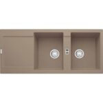 Franke Maris mrg 621 évier double cuve + égouttoir 116 cm fragranite Oyster
