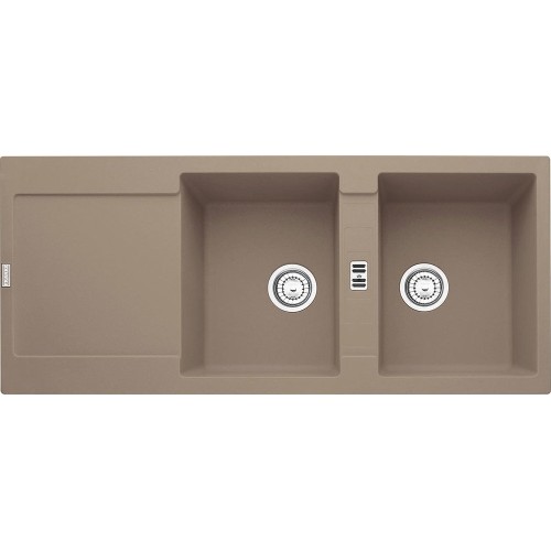 franke-maris-mrg-621-evier-double-bac-egouttoir-116-cm-fragranite-huitre Franke Maris mrg 621 évier double cuve + égouttoir 116 cm fragranite Oyster - Image 1