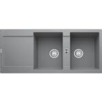 Franke Maris mrg 621 évier double cuve + égouttoir 116 cm gris pierre fragranite