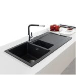 Franke Maris mrg 651 évier double cuve + égouttoir 97 cm noir fragranite - Image 2