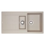 Franke Maris mrg 651 évier double cuve + égouttoir 97 cm fragranite Sahara