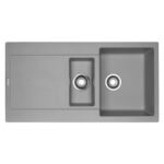 Franke Maris mrg 651 évier double cuve + égouttoir 97 cm gris pierre fragranite