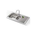 Franke Neptune nex 251 évier double cuve + égouttoir droit 100 cm inox - Image 2