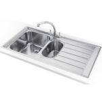 Franke Neptune nex 251 évier double cuve + égouttoir droit 100 cm inox - Image 3