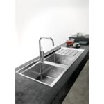 Franke Neptune Plus npx 621 évier double cuve + égouttoir droit 116 cm acier inoxydable satiné - Image 3