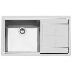Foster 2280 052 évier vasque inox + égouttoir semi-affleurant 87 cm