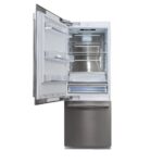Fulgor fbcd 762 tnf edbl réfrigérateur encastrable + congélateur 76 cm h 213 + portes inox