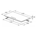 Fulgor fch 1124 g 2dwk bk table de cuisson à gaz 112 cm verre noir - Image 2