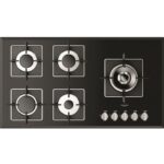 Fulgor fch 905 g dwk bk table de cuisson à gaz 90 cm verre noir