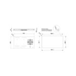 Fulgor fchh 905 id ts g dwk wh table de cuisson hybride 90 cm vitrocéramique blanche - Image 2
