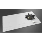 Fulgor fchh 905 id ts g dwk wh table de cuisson hybride 90 cm vitrocéramique blanche - Image 4