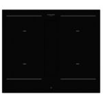 Fulgor fhh 600 id tc bk plaque à induction avec hotte intégrée 60 cm noir