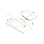 Fulgor fhh 800 id tc bk plaque à induction avec hotte intégrée 80 cm noir - Image 2