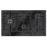 Fulgor fph 905 g sem bkg table de cuisson à gaz 90 cm verre noir