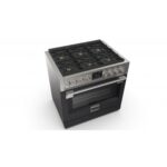 Fulgor fsrc 3606 p mg ed 2f mbk cuisine professionnelle à gaz sofia 91cm acier noir - Image 2