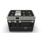 Fulgor fsrc 4807 2p mk 2f mbk cuisine professionnelle à gaz sofia 122 cm acier noir - Image 2