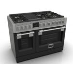 Fulgor fsrc 4807 2p mk 2f mbk cuisine professionnelle à gaz sofia 122 cm acier noir - Image 3