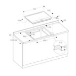 Gaggenau ci272113 Plaque à induction 70 cm avec cadre en acier inoxydable - Image 2