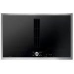 Gaggenau cv282111 plaque à induction avec hotte aspirante cadre en acier inoxydable 80 cm