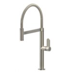 Gessi 50009 149 Robinet mitigeur hélium avec douchette finox
