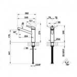 Gessi 60532 299 Thalium robinet mitigeur cuisine noir - Image 2