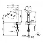 Gessi 60533 031 Robinet mitigeur Thalium avec douchette chromée - Image 2