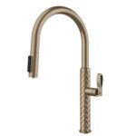 Mitigeur de cuisine Gessi Pelle 60932 149 avec douchette double jet - Finox