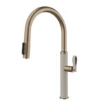 Mitigeur de cuisine Gessi Pelle 60934 432 + douchette double jet - Finox + crème