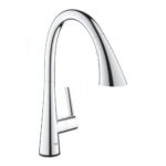 Grohe 30 219 002 Mitigeur Zedra Touch + pomme de douche extractible chromée - Image 3