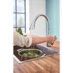 Mitigeur Grohe 30 219 dc2 Zedra Touch + douchette extractible super acier - Image 4