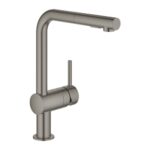 Mitigeur Grohe 30 274 al0 Minta + douchette graphite brossé