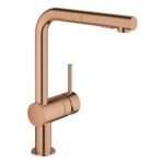 Mitigeur Grohe 30 274 da0 Minta + douche or rose brillant - Image 2