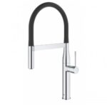 Grohe 30 294 000 Mitigeur Essence + douchette extractible noir - chrome - Image 2