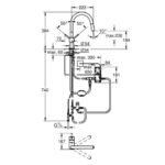 Grohe 31 358 002 Mitigeur Minta Touch + pomme de douche extractible chromée - Image 2