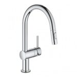 Grohe 31 358 002 Mitigeur Minta Touch + pomme de douche extractible chromée