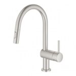 Mitigeur Grohe 31 358 dc2 Minta Touch + pomme de douche extractible super acier - Image 2