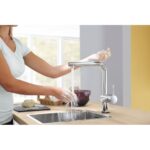 Grohe 31 360 001 Mitigeur Minta Touch + pomme de douche extractible chromée - Image 4
