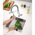 Mitigeur Grohe 31 395 000 Eurocube + douchette chromée - Image 2