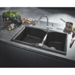 Grohe 31 658 ap0 K700 évier double cuve 90 cm noir - Image 2