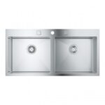 Grohe 31585sd1 K800 Évier double cuve 102 cm acier inoxydable