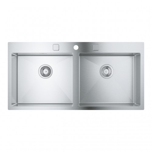 grohe-31585sd1-k800-evier-double-bac-102-cm-inox Grohe 31585sd1 K800 Évier double cuve 102 cm acier inoxydable - Image 1