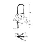 Mitigeur Grohe 32 950 000 K7 + douche extractible chromée - Image 4