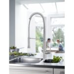 Mitigeur Grohe 32 950 dc0 + pomme de douche extractible super acier - Image 2
