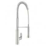 Mitigeur Grohe 32 950 dc0 + pomme de douche extractible super acier