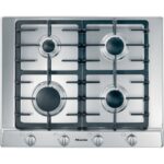 Plaque de cuisson à gaz Miele km 2010 g 65 cm en acier inoxydable