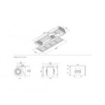 Hotte encastrable Ilve iag150 150 cm inox + moteur - Image 3