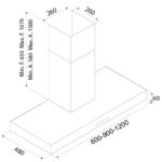 Hotte murale Airforce Shape 120 cm en acier inoxydable - Image 2