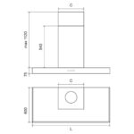 Hotte murale Ilve agk90/mg 90 cm, graphite mat - Pro Line - Image 2